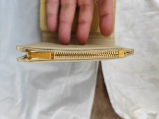 Cartera Bottega Veneta Trifold Beige
