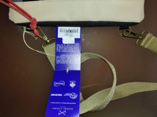 Bandolera Daniel Chong Beige y Azul. SIN ESTRENAR