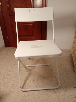 Sillas de jardín Ikea plegables blancas