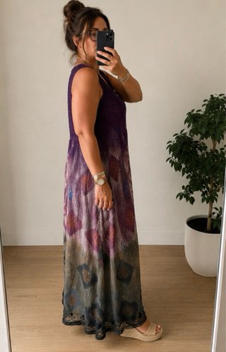 Vestido Maxi Étnico Estilo Hindú