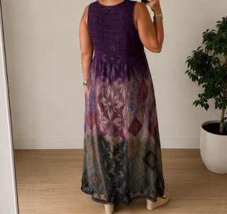Vestido Maxi Étnico Estilo Hindú