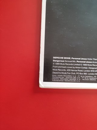 Depeche Mode - Personal Jesus Maxi Vinilo 1989