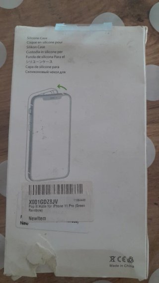 Cover Pop It iPhone 11 Pro Verde Arcobaleno