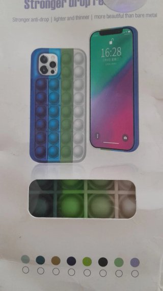 Cover Pop It iPhone 11 Pro Verde Arcobaleno