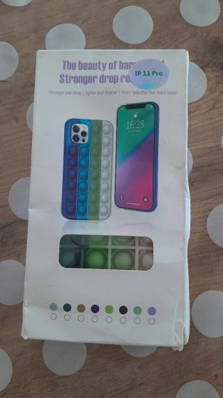 Cover Pop It iPhone 11 Pro Verde Arcobaleno