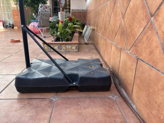 Base para canasta y canasta de baloncesto.OCASION!