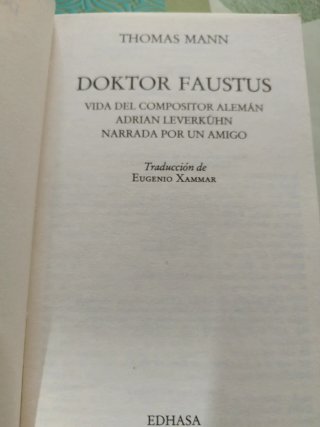 Doktor Faustus vida del compositor alemán Adria...