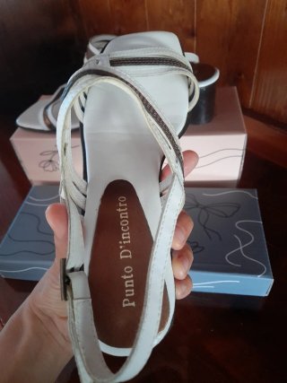 Sandali donna vera pelle Made in Italy n.39