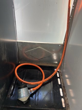 Horno de gas con placa de butano