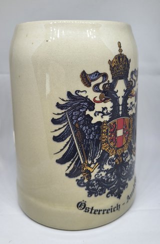 Boccale birra Austria stemma vintage 0.5L