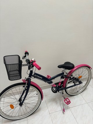 Bicicleta infantil BTWIN rosa y azul