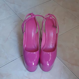 Scarpe ASOS Design rosa con plateau