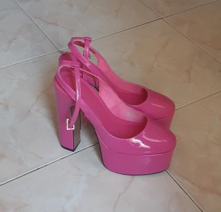 Scarpe ASOS Design rosa con plateau