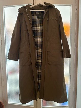 Parka verde Mango mujer