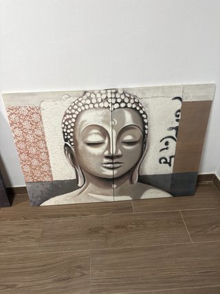 Cuadro Buda Beige y Marrón