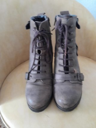 Botines Vintage Marrones y Grises