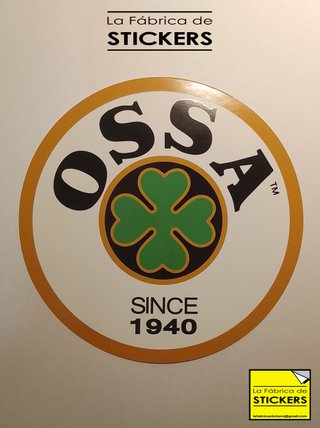 Pegatina OSSA 15 cm Vinilo impreso de Alta calidad