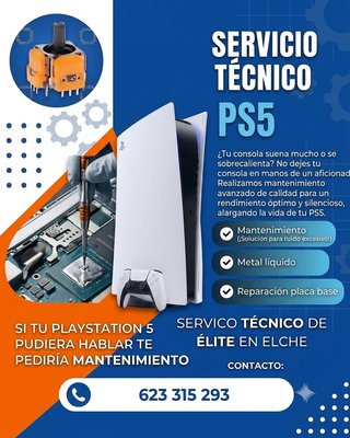 Mantenimineto | Reparaciones | PS5, PS4 | Elche