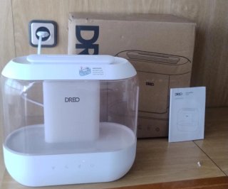 Humidificador Dreo Transparente y Blanco
