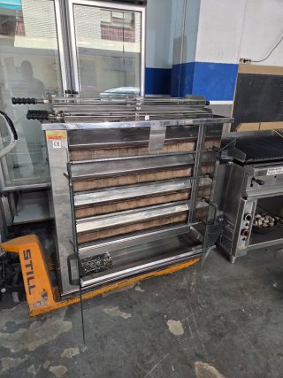 Asador de pollos a gas