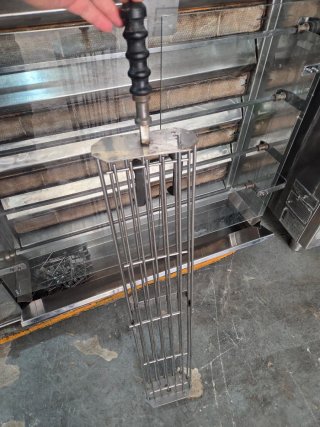 Asador de pollos a gas