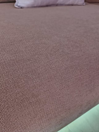 Sofá modular beige de tela