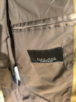 Chaqueta Zara Man Talla 54 Marrón