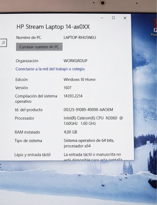 HP Stream Laptop 14-ax0xx Bianco