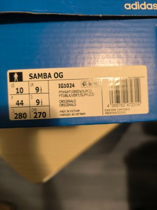 Adidas Samba Bianche Verdi Taglia 43