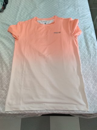 Camiseta SikSilk degradada rosa/blanca Talla S