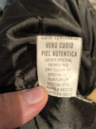Chaqueta Piel Caballero Talla 54 Marrón