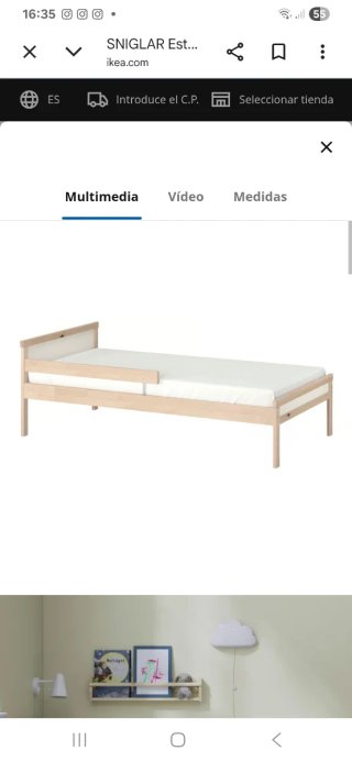 Cama infantil IKEA SNIGLAR