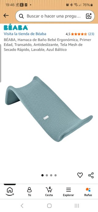 Bañera Plegable Bebé BBest + Hamaca BEABA