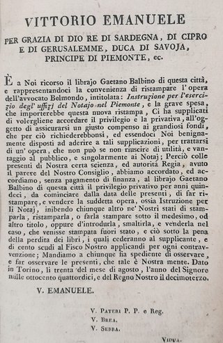 Istruzione Per L'Esercizio Degli Uffici Del Notaio