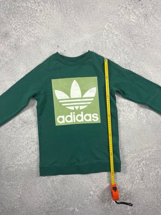 Sudadera Adidas verde logo grande