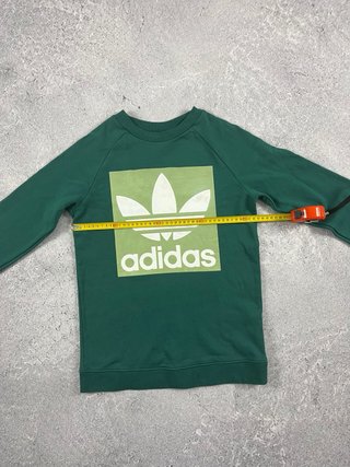 Sudadera Adidas verde logo grande
