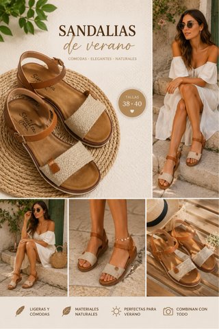 Sandalias Verano Boho Similcew Talla 38 Nuevas