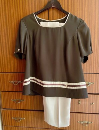 Traje de chaqueta beige