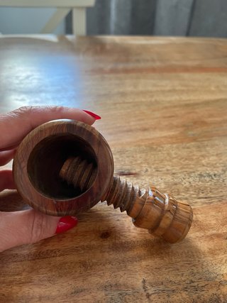Cascanueces vintage madera maciza