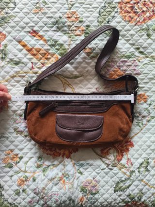 Bolso de serraje marrón