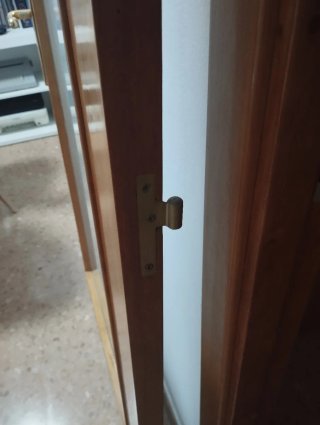 Puerta madera con cristal para recibidor/comedor