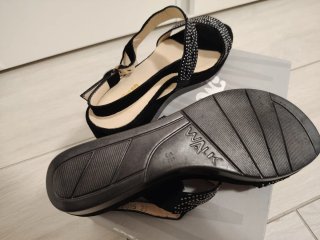 Sandali Melluso Camoscio Nero Donna Tg 39