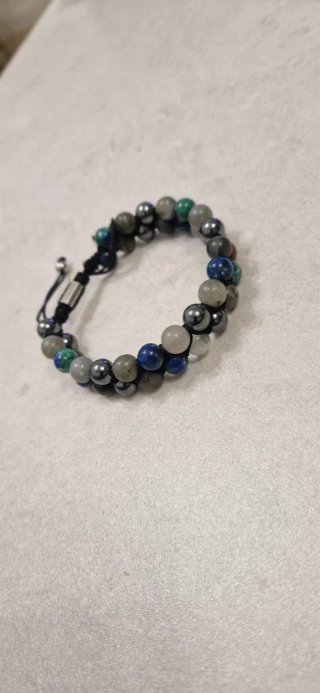 Pulsera de piedras naturales multicolor