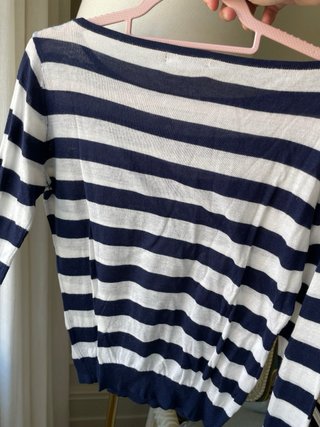 Jersey de MANGO de Rayas Azul Marino y Blanco