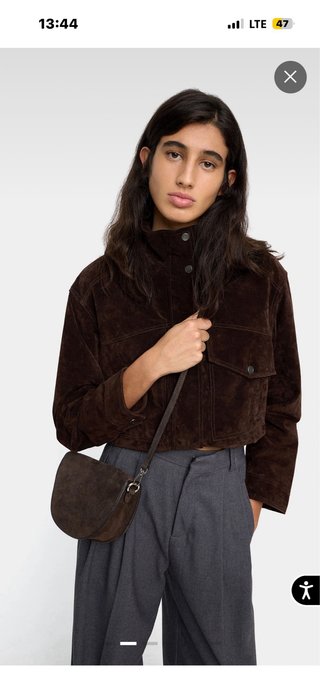 Bolso Parfois ante marrón bandolera