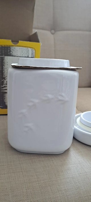 Biscottiera Mulino Bianco in Porcellana Bianca