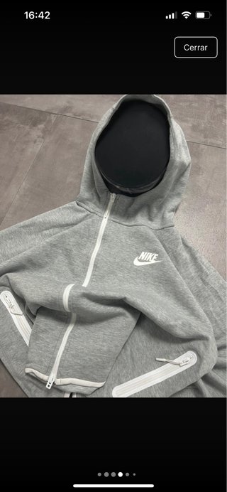 Sudadera Nike Gris Cremallera Talla M