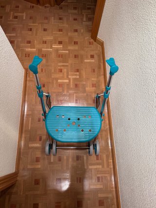 Andador con asiento y ruedas
