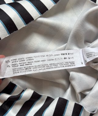 Vestido Rayas Negro Blanco Zara Talla Única