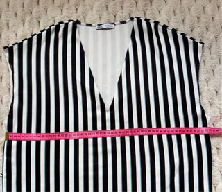 Vestido Rayas Negro Blanco Zara Talla Única